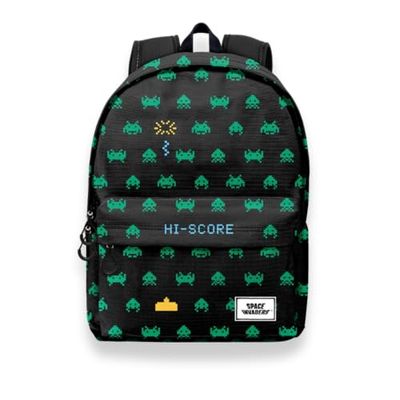 Space Invaders Army-ECO Backpack 2.0, Black, 17 x 32 x 44 cm, Capacity 22.5 L