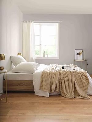 Toison d’or Dolce Couverture Polaire, 220cm x 240cm Taille, Sable