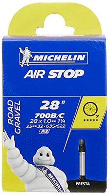 MICHELIN Câmara Road 700 x 25-32c, válvula Presta (fina), 40 mm, unissexo, preto, tamanho único
