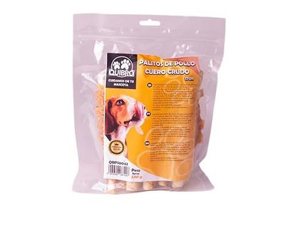 Quibropets Bâtonnets de Poulet en Cuir cru - Friandises pour Chiens, récompenses Naturelles sans céréales, Snacks pour Animaux domestiques, friandises déshydratées, 530 g