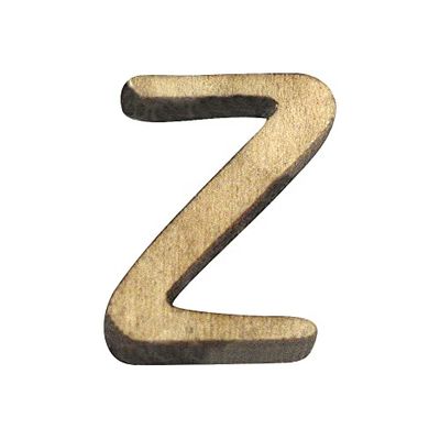 Rayher 6218500 träbokstäver, 2 cm, Z