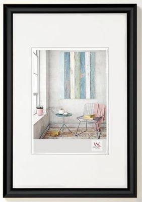 walther design Moldura de fotos preta 20 x 30 cm moldura de plástico Trendstyle KP030B