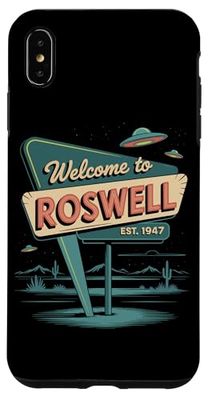 Retro Roswell New Mexico UFO Alien 1947 Souvenir Case for iPhone XS Max