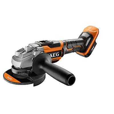 AEG - Moedor 18V Brushless 125 mm (sem bateria) - motor de alto desempenho - ajuste do compartimento de alumínio sem ferramentas - grande conforto e segurança de trabalho - BEWS18-125BL-0