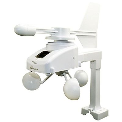 Technoline Alerts MA 166 windsensor, extra sensor, gegevensoverdracht naar de smartphone, alarm via pushmelding, wit, 18,5 x 3 x 2,5 cm