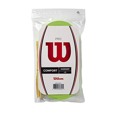 Wilson Pro, WRZ474230 Overgrip, 30 Pezzi, Verde