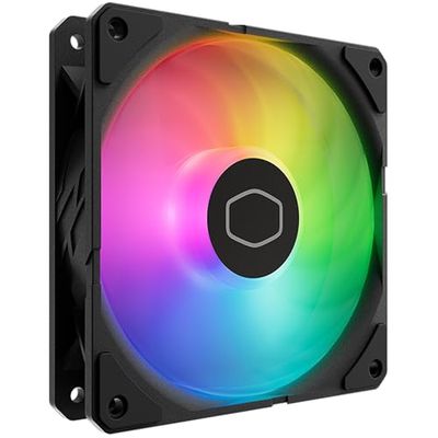 Cooler Master SickleFlow Edge 120 ARGB - Ventilateur 120mm (690~2500 RPM, PWM), Haut Flux d'air (70.7 CFM) & Pression Statique (3.61mmH2O), ARGB Gen 2, Contrôleur LED, 32,8 dBA Max. - Noir
