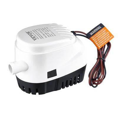 VEVOR Bilgenpomp, 1100 GPH 12 V, lenspomp voor boten met vlotterschakelaar, 29 mm uitlaatdiameter, kleine boot-bilgenpomp, elektrische marine-bilgenpomp voor boten, vijvers, zwembaden, kelders