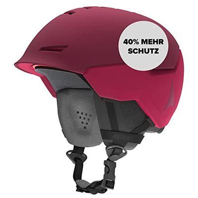 Atomic, All Mountain-Skihelm, Unisex, Revent+ AMID, S (51-55 cm), Dunkelrot, AN5006190S