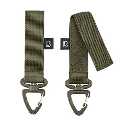 Brandit Riem and Molle Loop karabijnhaak 2 Pack Olive Gr. OS