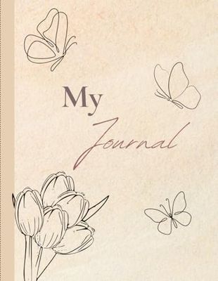 soft beige and Cream Watercolor Personal Journal