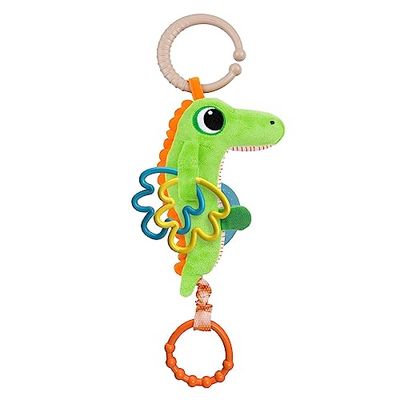 Chicco Hochet Vibrant Crocodile, Anneau Universel pour poussettes et landaus, activités manuelles en Plastique, Effet de Vibration, Jeu sensoriel, pour Enfants 3-24 Mois.