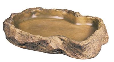 Exo Terra Feeding Dish, voerschaal, voederbak, rotsdecor, groot