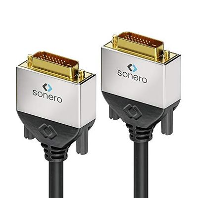 Sonero® Premium Câble DVI Dual Link, 3,00 m, WQXGA (2560x1600), noir