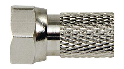 Macab - Connettore spina F 2,5 mm maschio metallo argento/argento