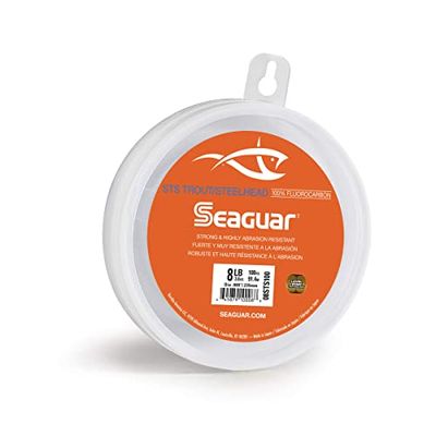 Seaguar STS Trout/Steelhead 100% Fluorocarbon Leader 100yd 16 lbs, helder