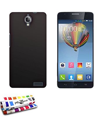 MUZZANO Originele"Le Pearls" stijve case voor Alcatel One Touch Idol X - zwart