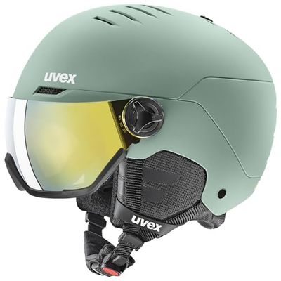 uvex Wanted Visor, Casque de Ski, Adulte Unisexe, Oxid Green Matt, 58-61 cm