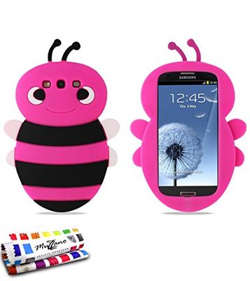 MUZZANO Original "Bee" flexibelt fodral för Samsung Galaxy S3 - het rosa