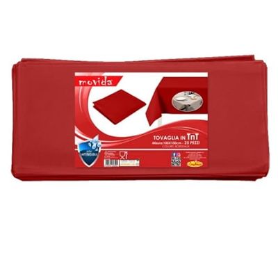 I CASAMICI ITALIA SRL (AMI) Movida Nappe TNT 1 x 1 m 25 pièces Bordeaux, comme sur la photo