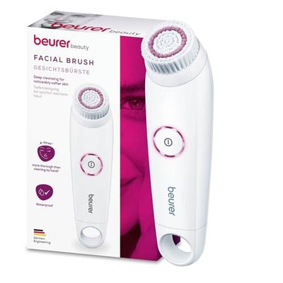 Beurer FC45 Facial Cleansing Brush | Battery-operated rotating facial cleansing brush | For a deeper clean and noticeably softer skin | 2-speed rotation | Suitable for sensitive skin | Water-resistant