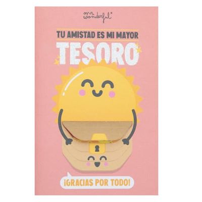 Mr. Wonderful - Postcard - Your friendship is my greatest treasure, thank you for everything! - Friendship themed postcard - Includes envelope