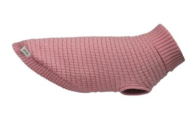 Record - Hondentrui herfstmodel. Warme trui met hoge kraag, gat voor riem en lussen aan de achterkant | beige, XL - ruglengte 50 cm
