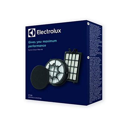 Electrolux EF112 Filter Kit for Cyclon Clean Vacuum Filters, 1 Hygiene Filter 1 Coarse Dirt Filter 1 Exhaust Filter Black