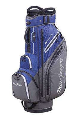 MacGregor Golf MACTEC 15 Series Water Resistant Golf Club Cart Bag, 10", Navy/Grey