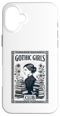 Gothic Goth Girl Literature Students Halloween Case for iPhone 16 Plus