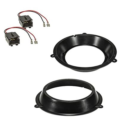Sound-way Kit Montage Haut-parleurs Cadre Supports Compatible avec Fiat Panda einceintes Avant de 16,5 cm