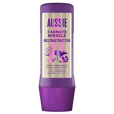 Aussie 3 Minute Miracle Reconstructor Vegan Deep TreatmentHair Mask For Dry and Damaged Hair With Australian Macadamia Nut Oil, 225ml