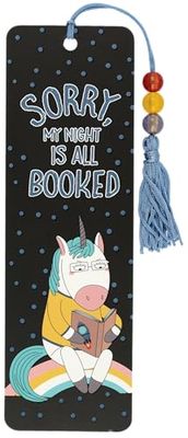 Sorry, My Night is All Booked Beaded Bookmark