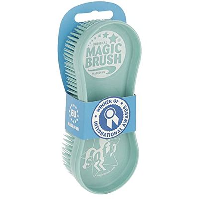 Kerbl Mjuk vård och komfort magisk borste, 300 g, turkos