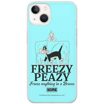 ERT GROUP mobiel telefoonhoesje voor Iphone 13 origineel en officieel erkend Looney Tunes patroon Sylvester & Tweety 005 aangepast aan de vorm van de mobiele telefoon, hoesje is gemaakt van TPU