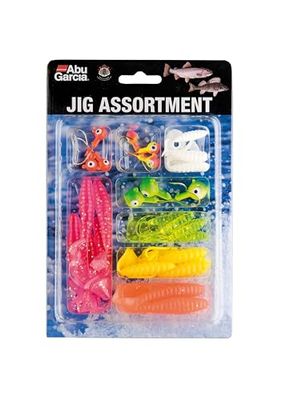 Abu Garcia Jig Sortiment, Premiumurval Av Lockiga Jiggar Och Jigghuvuden För Öring- Och Abborrfiske, Komplett Fiskekit För Sötvatten, Assorted Varied