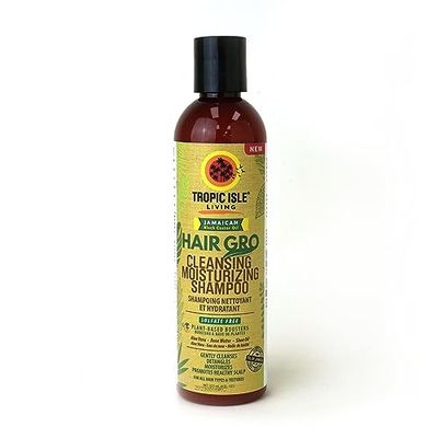 Hair Gro Cleansing Moisturizing Shampoo 237ml - Infused Aloe Vera, Rose Water for Nourishing and Softening the Hair, Shea Oil to Help Moisturize and Strengthen Hair, Paraben Free, Sulfate Free