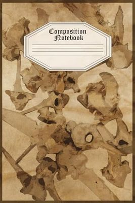 Composition Notebook: Vintage Scientific Spooky Bone Aesthetic | College Ruled | Cool Journal for College, School, Work, or Office
