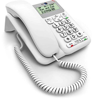 BT Décor 2200 Corded Landline House Phone, Home Phone, Phonebook, Handsfree, Mute Button, 1571 message indicator