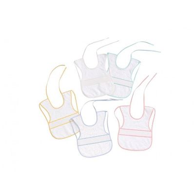 Interbaby 00041, set van 12 kruissteekslabbetjes, 25 x 35, uniseks