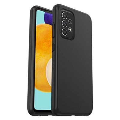 Otterbox Cover per Samsung Galaxy A52/A52 5G/A52s 5G Sleek, resistente a shock e cadute, cover Sottile, testata a norme anti caduta MIL-STD 810G, Nero, Senza Retail Package