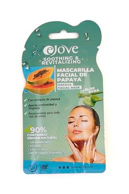 Ejove Maschera viso con estratto di papaya | Dona luminosità e pulizia | Decongestisce e ossigena la pelle | Tutti i tipi di pelli