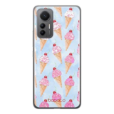 ERT GROUP mobiltelefonfodral för Xiaomi 12 LITE originalt och officiellt licensierat Babaco mönster Ice Cream 002 optimalt anpassad till formen på mobiltelefonen, fodral tillverkad av TPU-plast