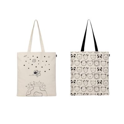 Ecoright Aesthetic Canvas Tote Bag for Women, Reusable Cotton Tote Bag for School, Grocery, Shopping, Beach & Gifts for Women