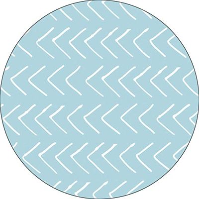 Bonateks, Round Digital Printed Mouse Pad, Non-Slip Base, for Office and Home, Diameter:22cm