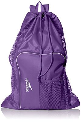 Speedo Swim Deluxe Ventilator Mesh Pool Gear Swimming Bag -Purple -Prism Violet