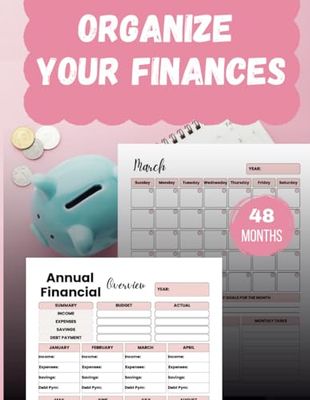 Organize Your Finances: 48-Month Bill Organizer and Savings Guide for Smarter Spending