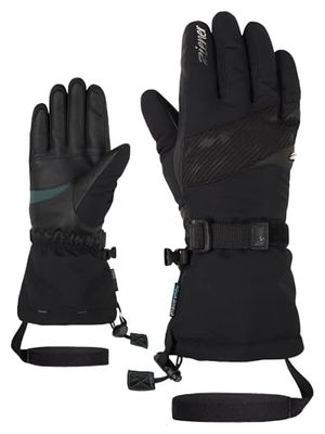 Ziener KALICE - Guanti da sci da donna, impermeabili, lunghi, colore nero, 7,5