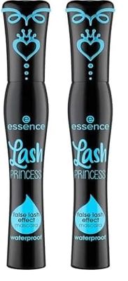 essence cosmetics Ess. Lash Princess False Lash Effect Mascara Waterproof Antioxidant (Confezione da 2)