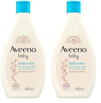 Aveeno Baby Daily Care Hair and Body Wash 400 ml (Pack of 2)